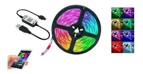 Cinta Led De Color 5050 Rgb 1/2/5/10 Mts