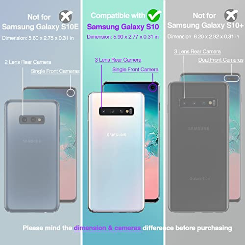 Funda Para Galaxy S10 Transparente Duro Con Flexible Plastic