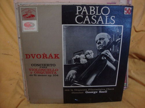 Vinilo Orquesta Filarmonica Checa Pablo Casals Dvorak Cl1 