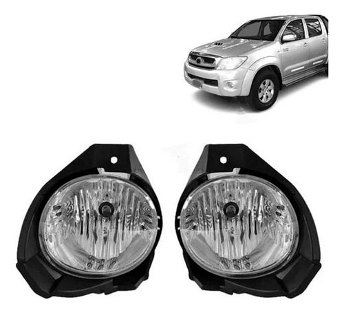 Farol Milha Hilux Pickup 2009 2010 2011 Com Suporte