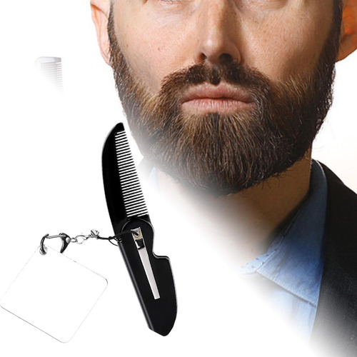 2 Peine De Bolsillo Plegable Para Hombre Accesorio Barba