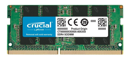 Memoria Crucial 8gb Ddr4 3200 Ct8g4sfra32a Pc4-25600