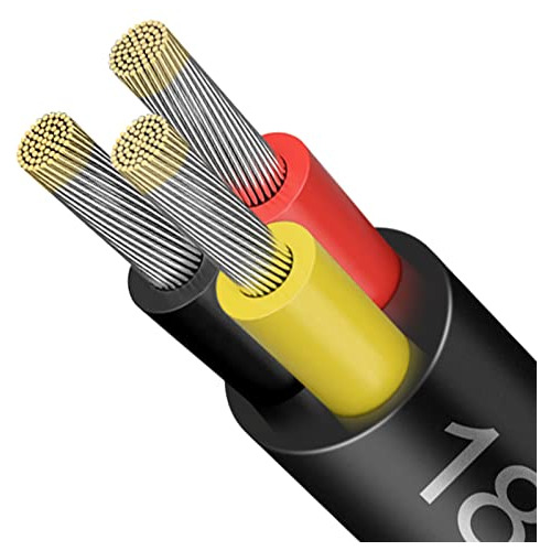 Cable Eléctrico De Calibre 18 De 3 Conductores, 18 Awg...