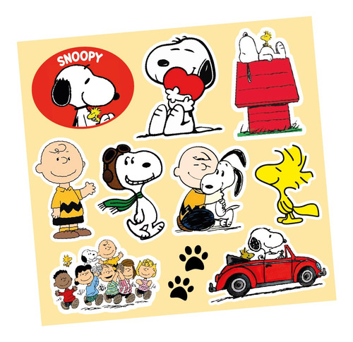 Stickers Souvenir Snoopy X 30 Planchas
