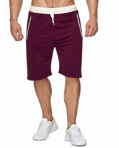 Short Deportivo Hombre, Bolsillos Cierre, Pantalón Corto