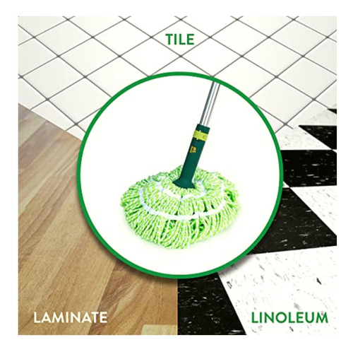 Pine-sol Microfiber Twist Mop With Telescopic Adjustable