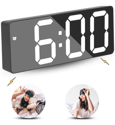 Relógio Led Digital Mesa Despertador Alarme Temperatura +nf