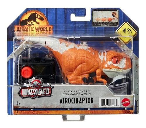 Jurassic World Dominion Clicker Tracker Atrociraptor Naranja