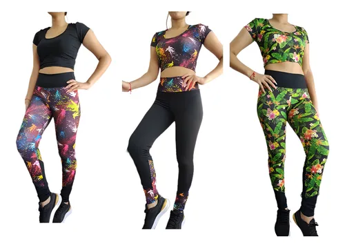 Cien ciento ropa deportiva flores sale