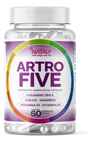 Artrofive Colágeno Tipo 2, Cálcio, Magnésio, Vit D3 E K2