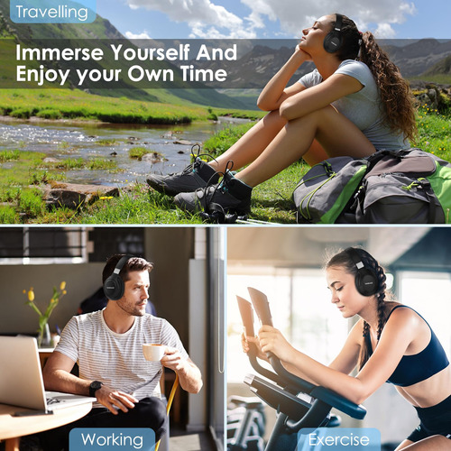 Auriculares Bluetooth Plegables Con 100h De Cancelación De R