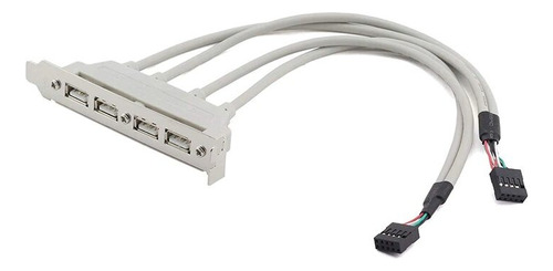 Extensión Usb 9 Pines A 4 Puertos Usb 2.0 Para Computadora