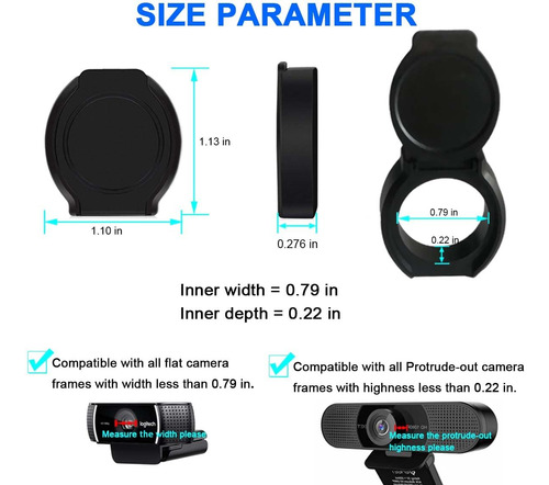 Fundas Universales Para Cámara Web - 2 Unidades