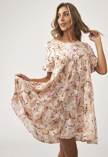 Vestido Nano, Oversize Poplin Estampado Amelia #e1721