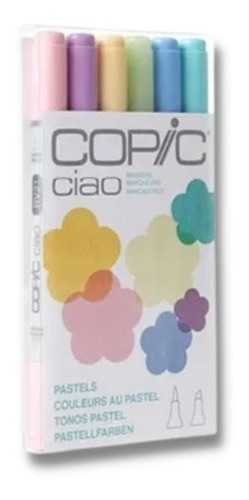 Marcadores Copic Ciao Set De 6 Colores Pastel