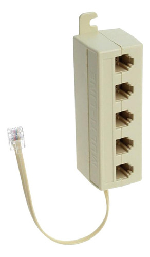 Teléfono Rj11 Línea Macho A Hembra Jack Splitter /
