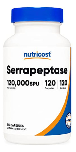 Serrapeptasa 120.000 Spu 120 Cap Nutricost
