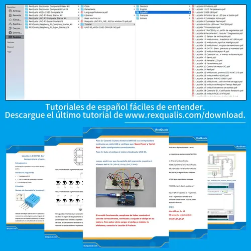 REXQualis Completo Kit Compatible C/ Arduino IDE Con Español Tutorial ...