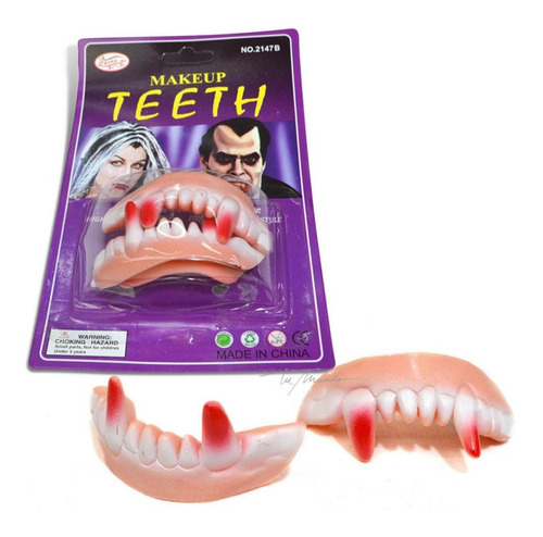 Dientes Postizos Halloween Cotillon Disfraz