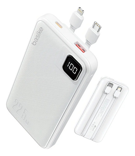 Basike Ba-POW078 Power Bank Carregador Portatil Usb Tipo C 10000mah 22.5w Cor Branco