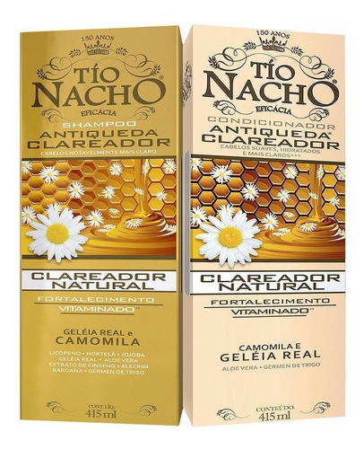  Kit Shampoo E Condicionador Clareador - Tio Nacho 415ml