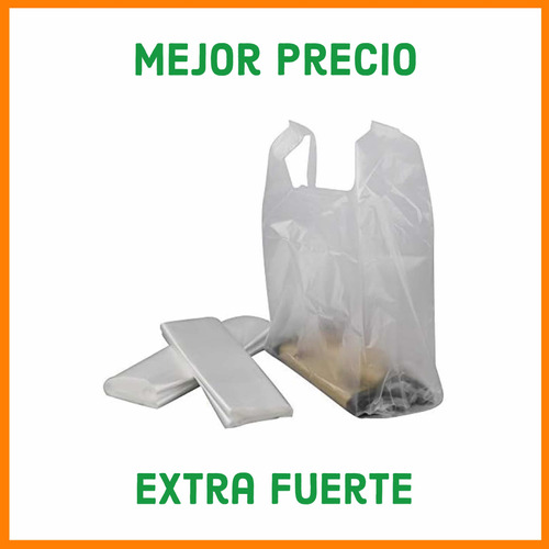 Bolsas De Asa Transparente 10 Kg | 1ooo Und