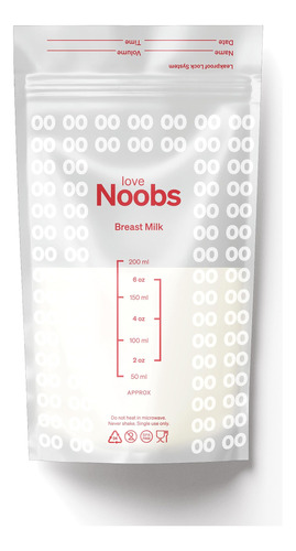 Love Noobs Bolsa De Almacenamiento De Leche Materna, 200 Uni