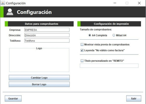 Software Programa Presupuestos Y Remitos