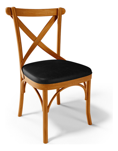 Kit 06 Cadeiras Sala Jantar Living Estofada Ávila Cour Preto