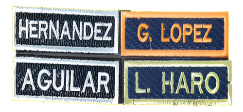 Porta Nombre Parche Tactico Bordado