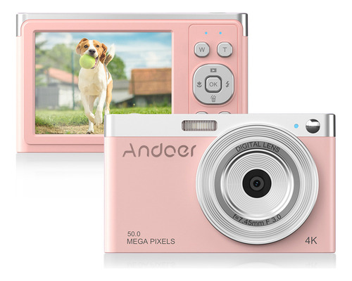 Videocámara Digital Compacta 4k Andoer De 50 Megapíxeles