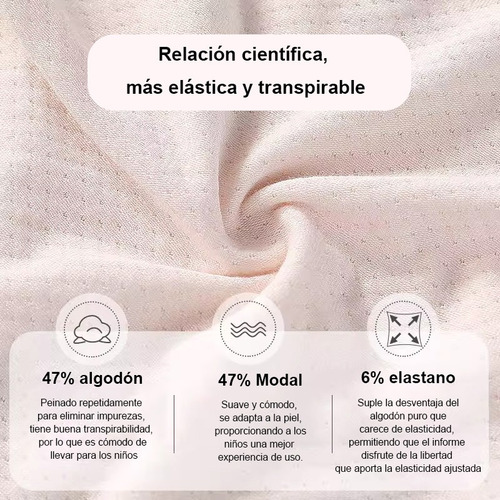4 Piezas Panties Cómodos Y Transpirables Para Niñas