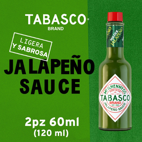 Duo Pack Salsa Tabasco Jalapeño 60ml C/u