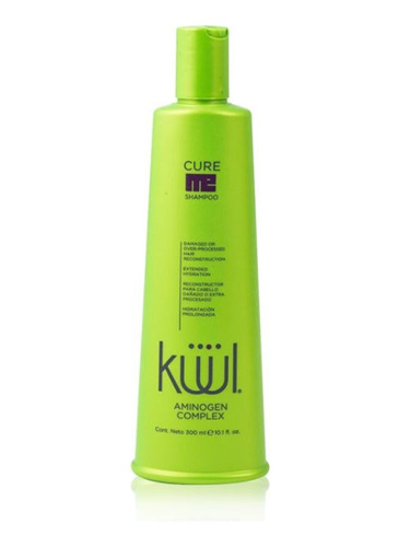 Shampoo Kuul Cure Me Reparador Para Cabello Dañado 300ml