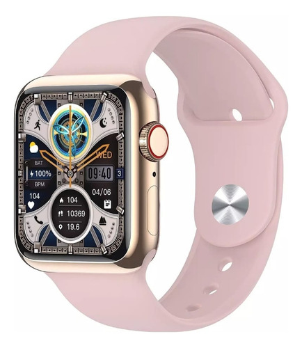 Relógio Smartwatch Watch X Mini 38mm Amoled Gps Chatgpt Rosé Pulseira Rosa