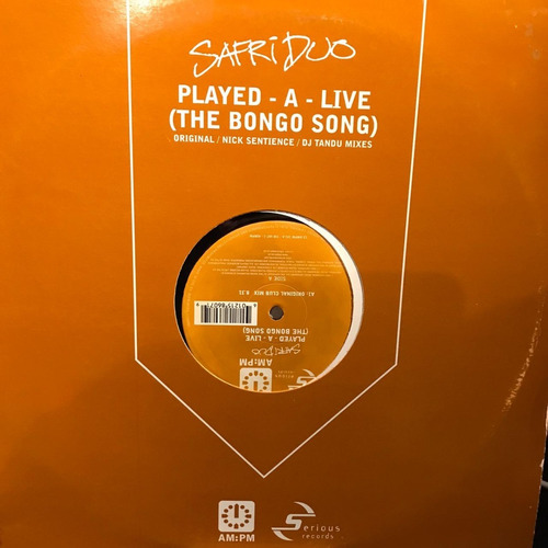 Safri Duo Played  A  Live (the Bongo Song) (muchobeat) Vinyl