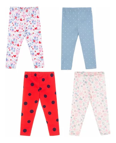 Leggings de primavera para niños, pantalones estampados de bebé, ropa para  niños, más bebé niña niña de algodón (rosa, 5-6 años)