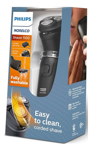 Afeitadora Electrica Philips Norelco S1015 Triple Navaja Dual Voltaje 4d Flex 110v/220v