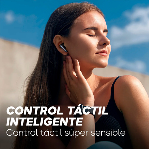 Imagen 5 de 10 de Auriculares Bluetooth 5.3 Soundpeats Life Lite Negro Táctil