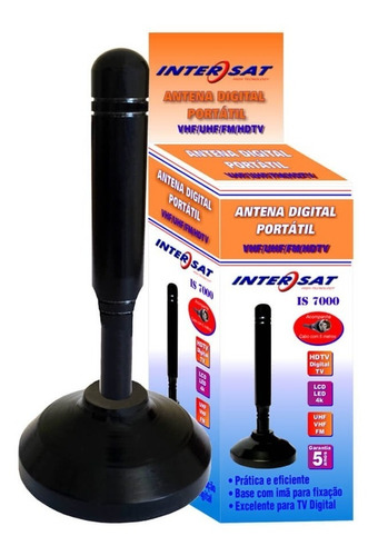 Antena Digital Para Tv Interna Vhf Uhf Fm E Hdtv - 5 Mt Cabo