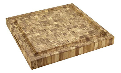 Pro Board Bamboo Carving And Cutting Board, 16  X 16  X...
