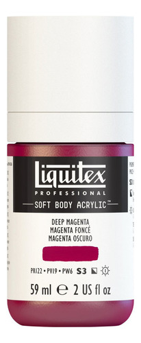 Tinta Acrílica Liquitex Soft Body 59ml S3 Deep Magenta