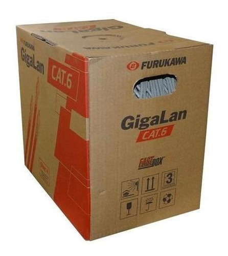 Imagen 1 de 3 de Cable Red Utp Furukawa Gigalan Cat6 Rollo Bobina 305m Cobre