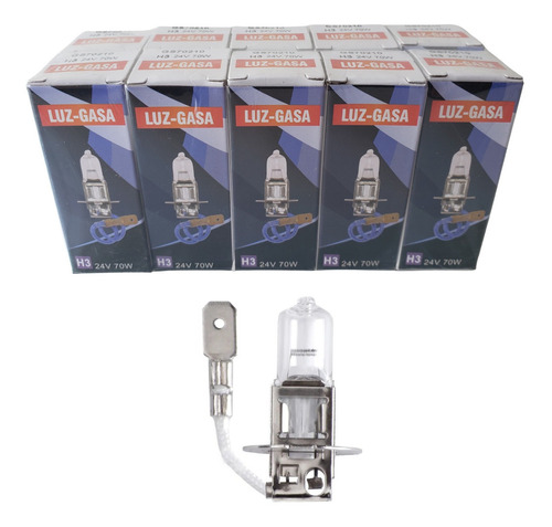 Ampolleta H3 24v 70w Pack 10 Unidades / Envío Gratis.