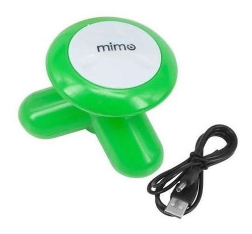 Mini Massageador Mimo Massager Portátil Usb Pilha Verde