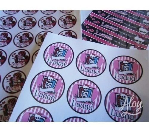 Etiquetas Stickers Vinilo Troquelada Tamaño Personalizado