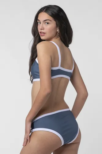 Bikini Mujer Traje De Baño Teen Malla Lycra Lisa Okiwama