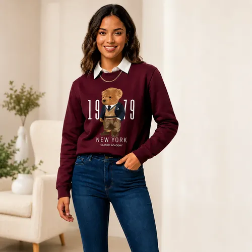 Moletom Suéter Gola Careca Urso Polo Blusa De Frio