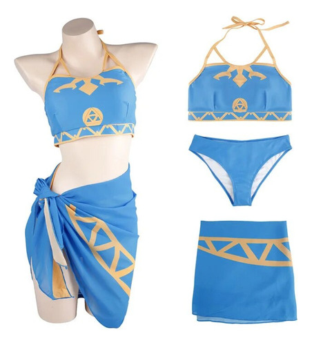 Traje De Baño Breath Of The Wild Cosplay Princess Zelda Cos