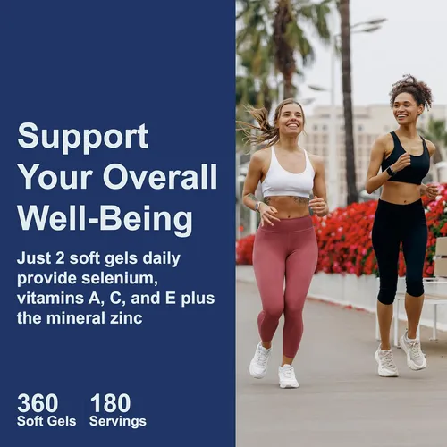 Multivitamínico Antioxidante A C E Selenio Zinc 360 Cápsulas Sabor